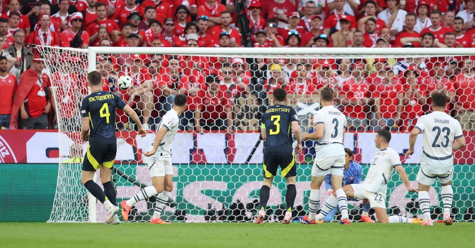 Scotland took the lead through McTominay's deflected effort