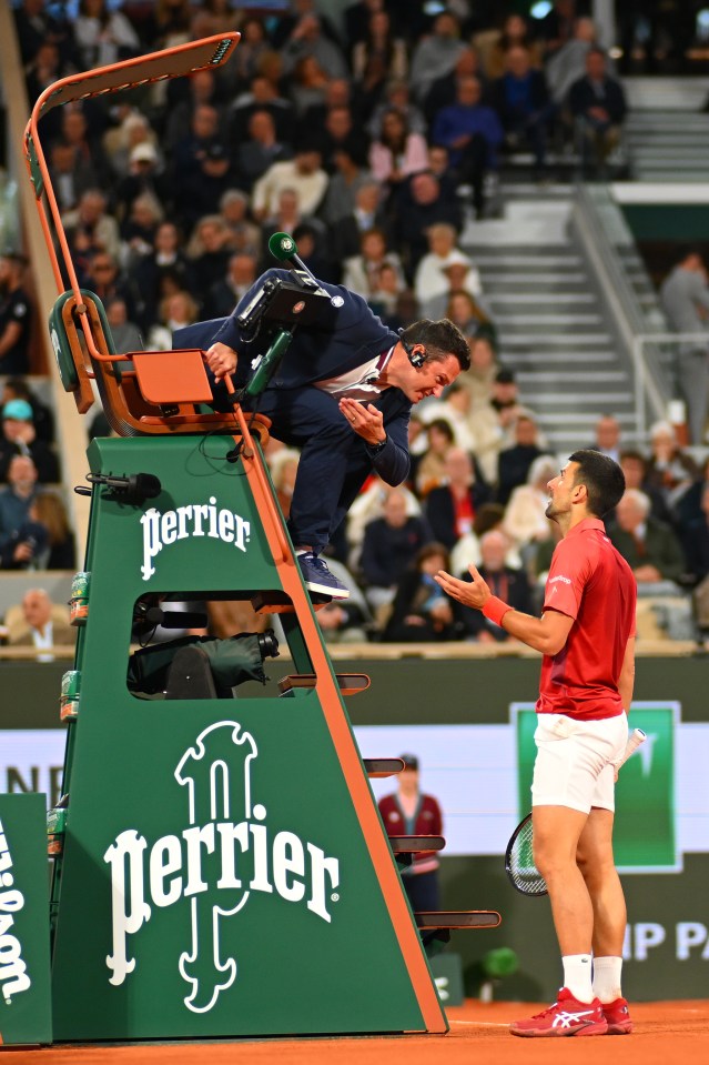 Things got a little frosty during the match