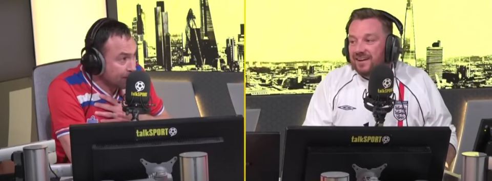 Things got heated as Cundy and O'Hara clashed over Southgate's team selection and formation