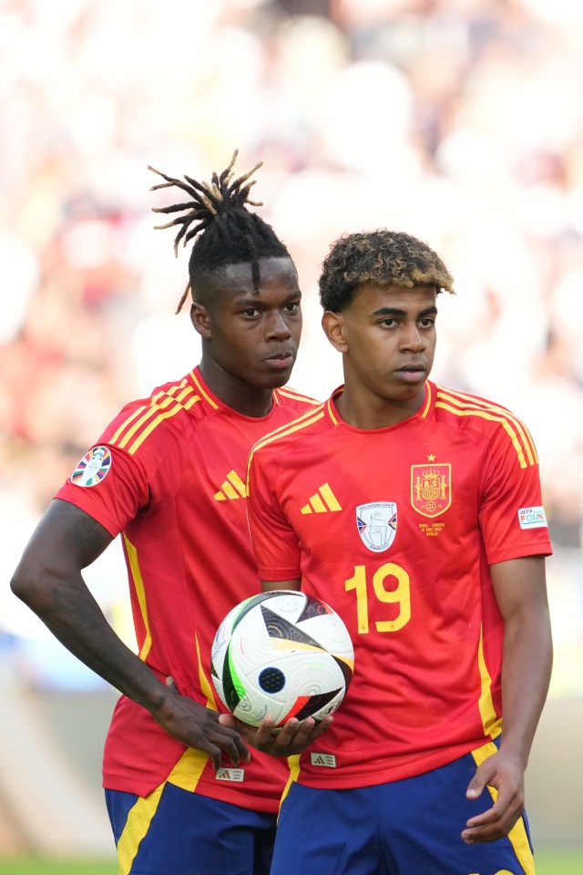 Everyone has their eyes on Spain duo Williams and Yamal ahead of Sunday's final with England