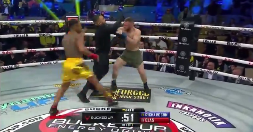 Richardson did not know where he was and attempted to continue fighting