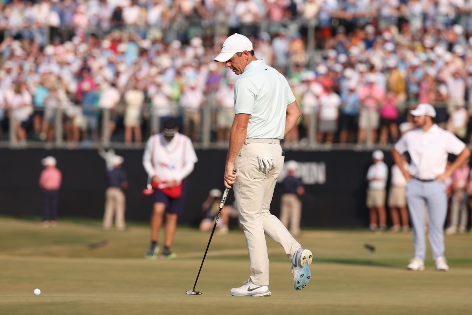 McIlroy was left to rue his agonising missed putts at the US Open