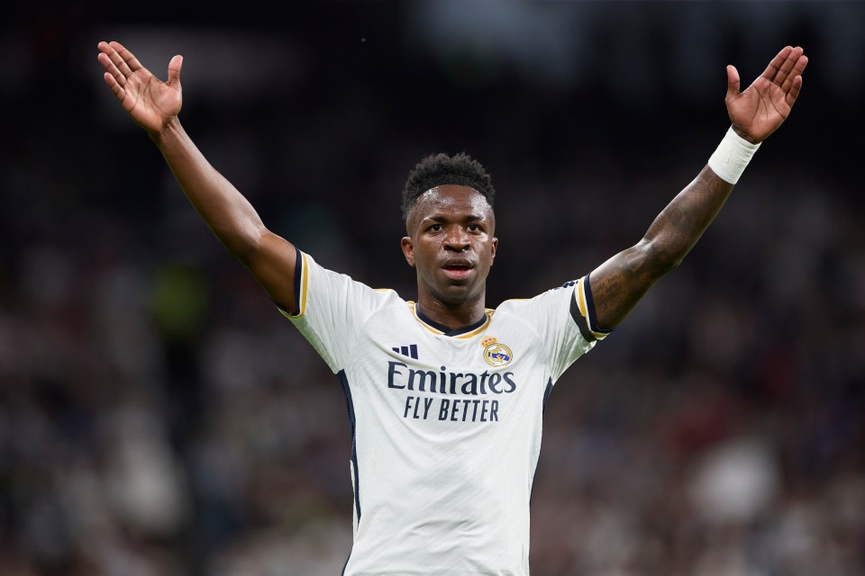 Vini Jr is the joint-most valuable today according to Transfermrket