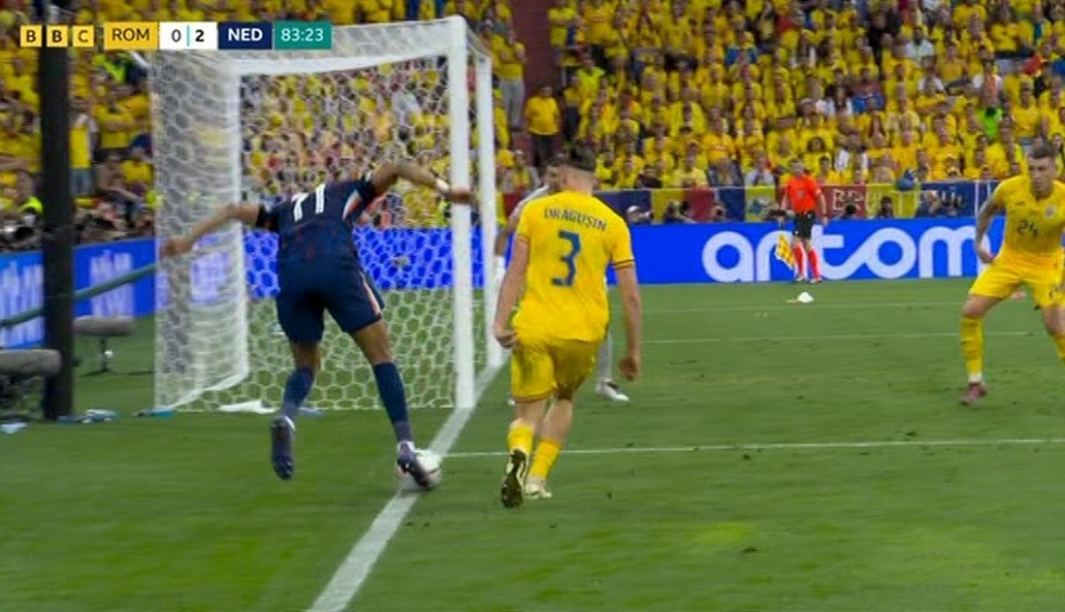 Dragusin made a huge gaffe in allowing Cody Gakpo to get past him in Romania's 3-0 loss