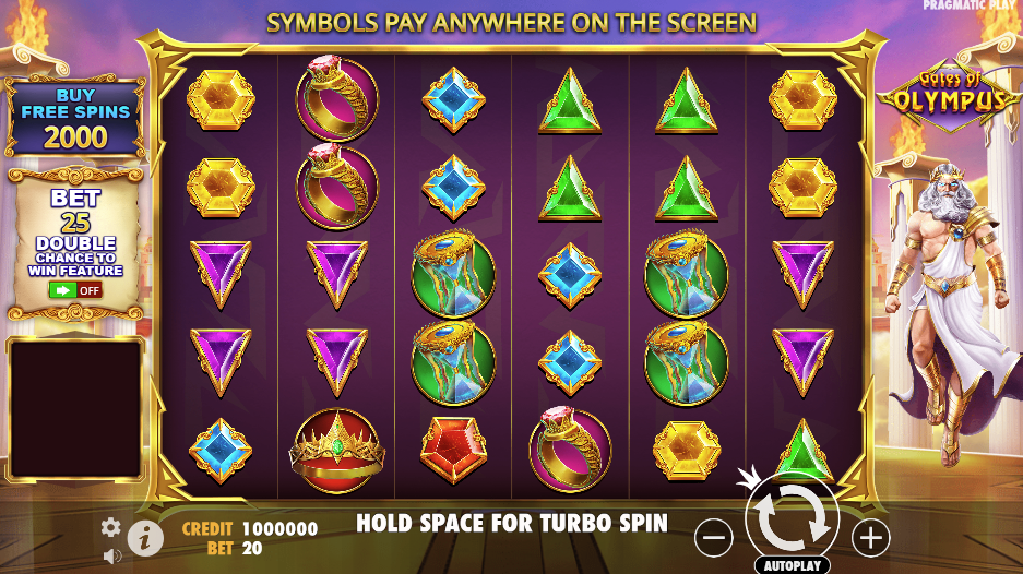 Gates of Olympus slot screenshot