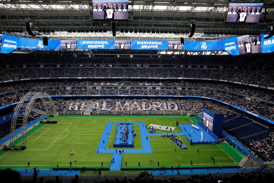 A significant change has been made to Real Madrid's home ground, but it's been kept under wraps