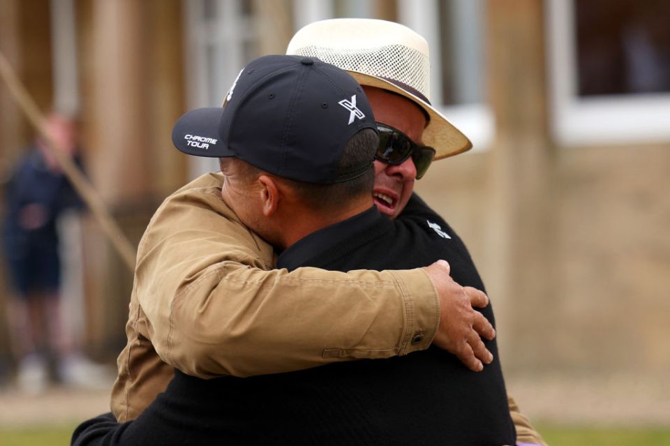 His dad Stefan was full of emotion after seeing him crowned champion