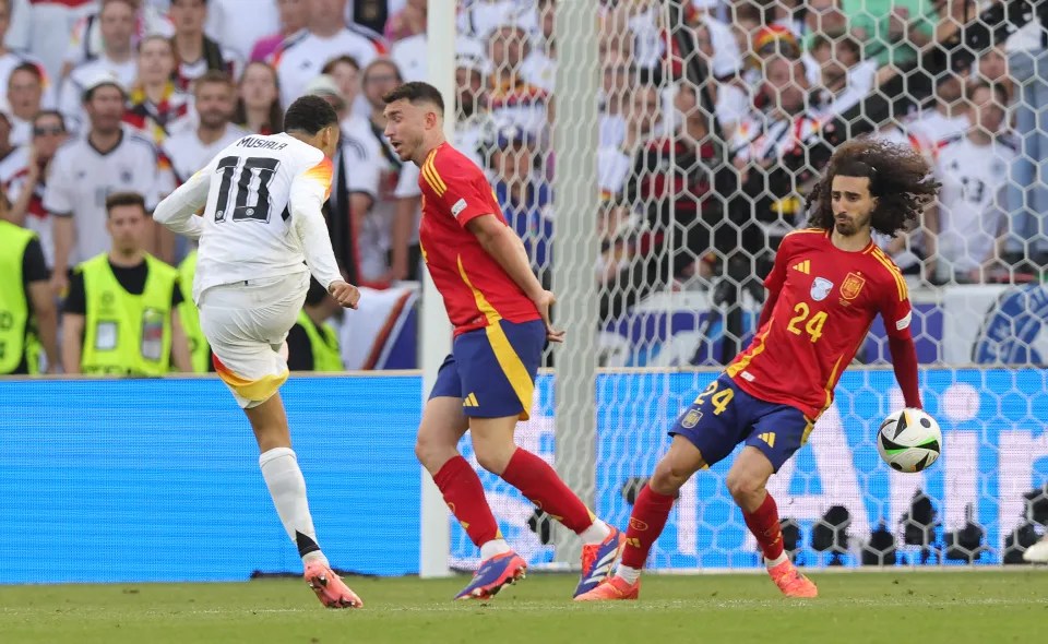 The jeers were all to do with this moment involving the host nation