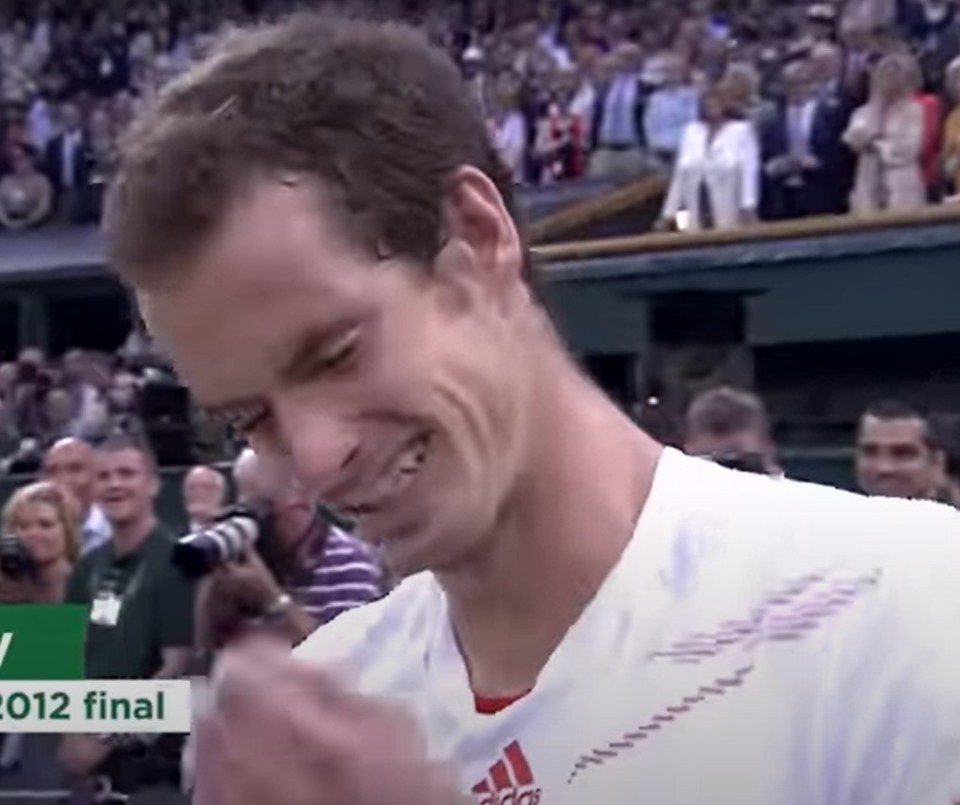 Murray failed to hold back the tears following his defeat to Swiss legend Federer