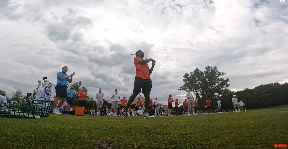Saka executed a beauty of a shot after some tips from Poulter during the Euros