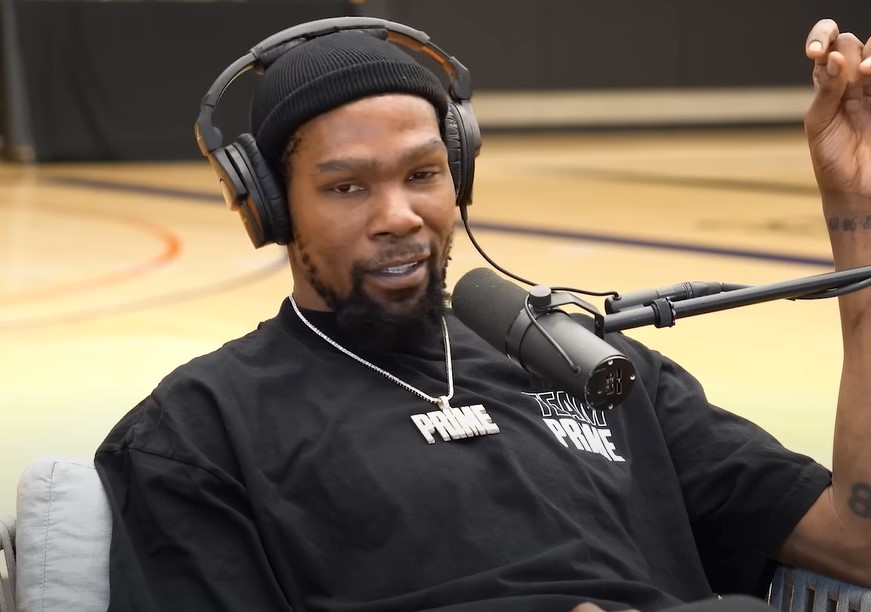 Durant's response drew laughter from the room