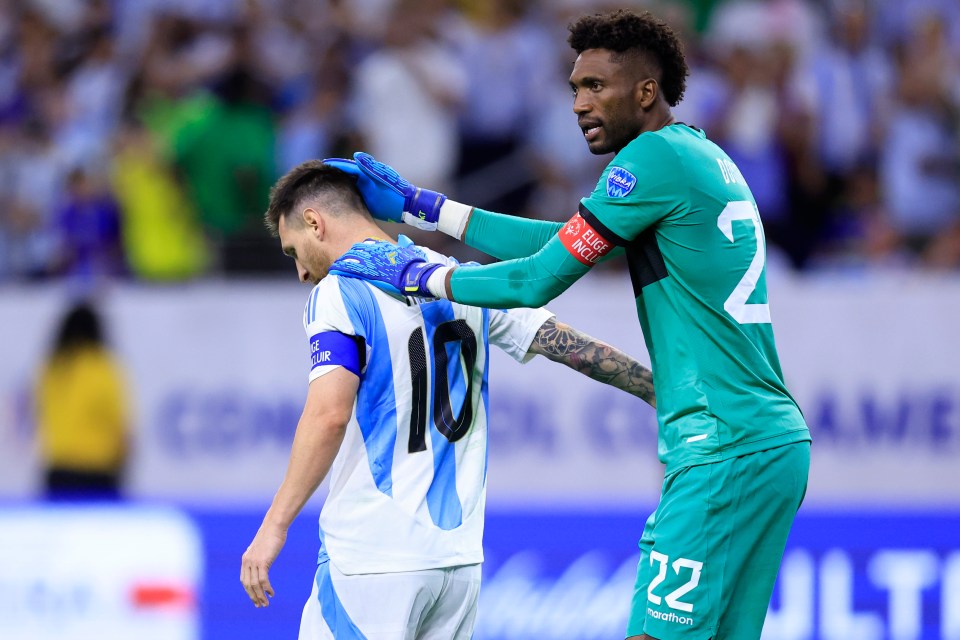 He was quickly consoled by Ecuador goalkeeper Dominguez in a moment of class