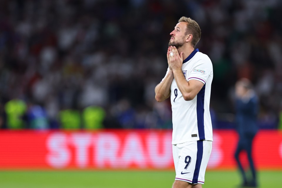 Kane couldn't inspire England to European Championship glory against Spain