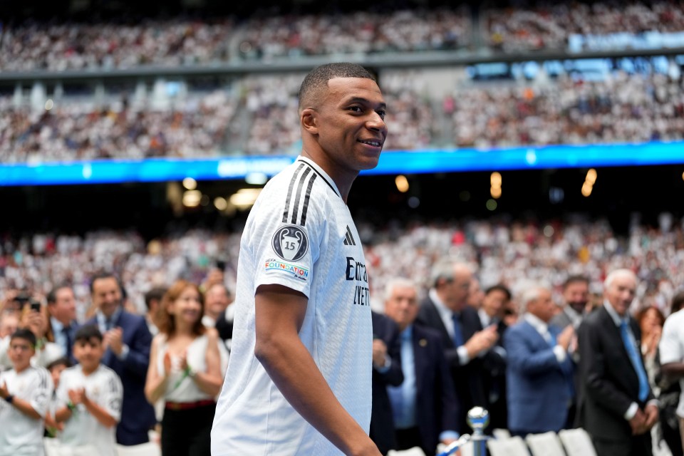 Mbappe was officially unveiled as a Madrid player on Tuesday