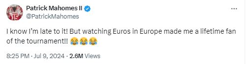 And he gave a thumbs up to the Euros too