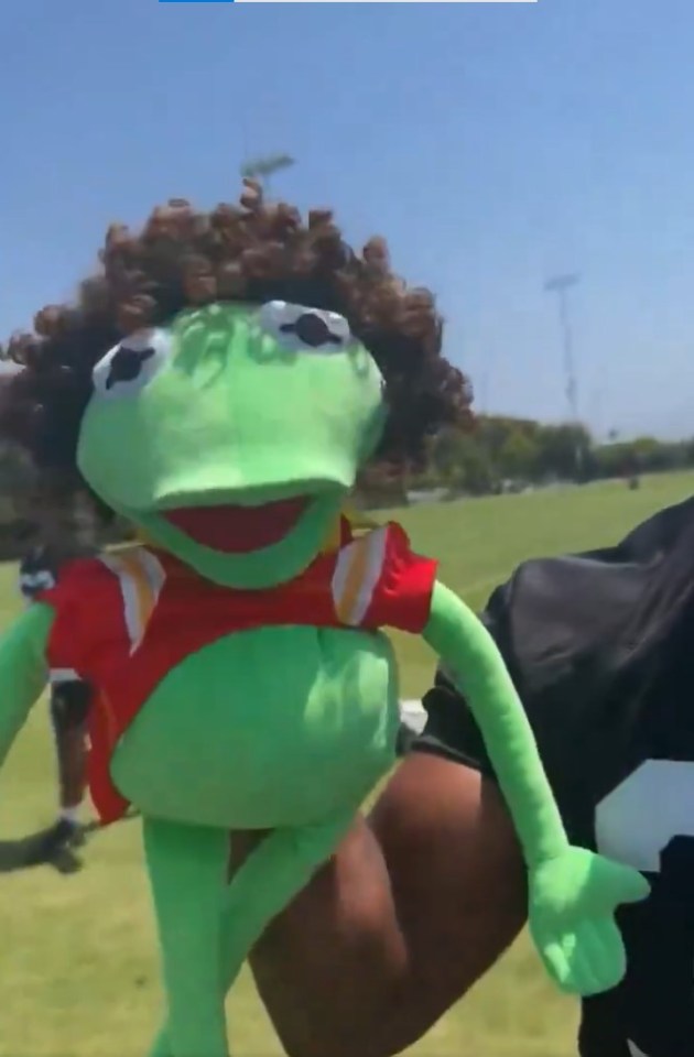 The doll featured a Mahomes-esque wig and Chiefs jersey