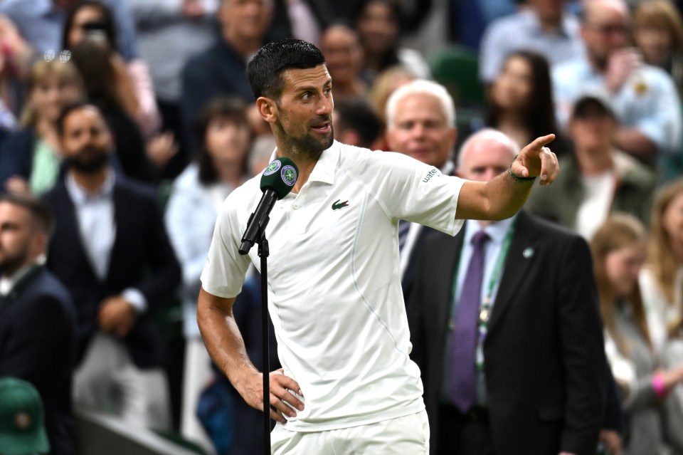 Djokovic had hit out at fans for chanting 'Ruuune' at him on Monday