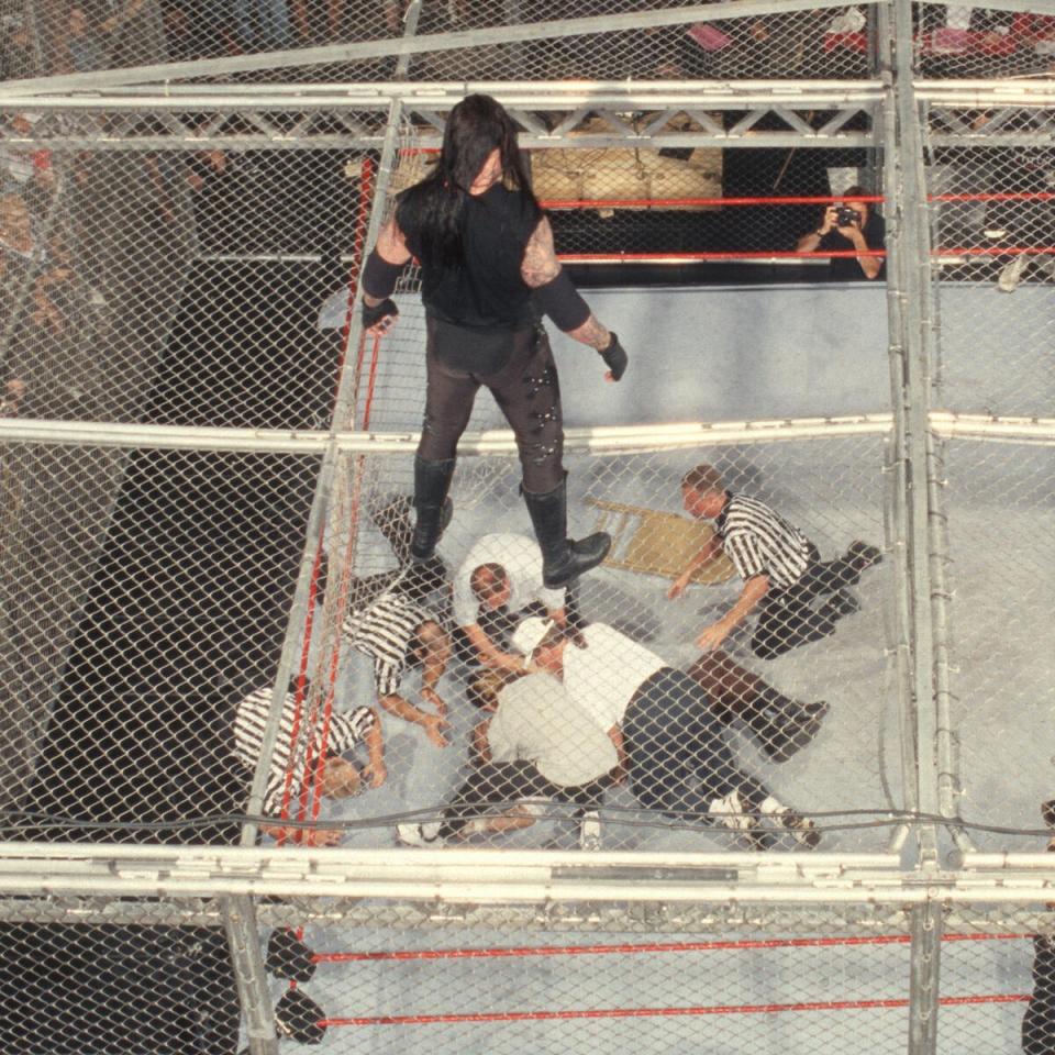 The Hell in a Cell structure gave way with disastrous consequences for Foley