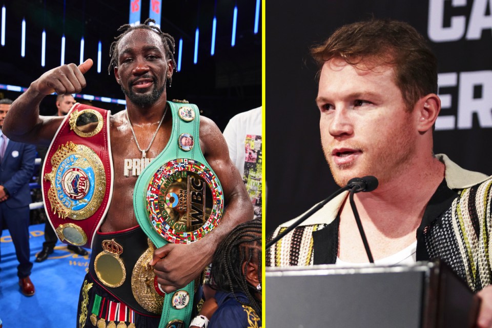 Canelo Alvarez and Terence Crawford, two undisputed world champions.