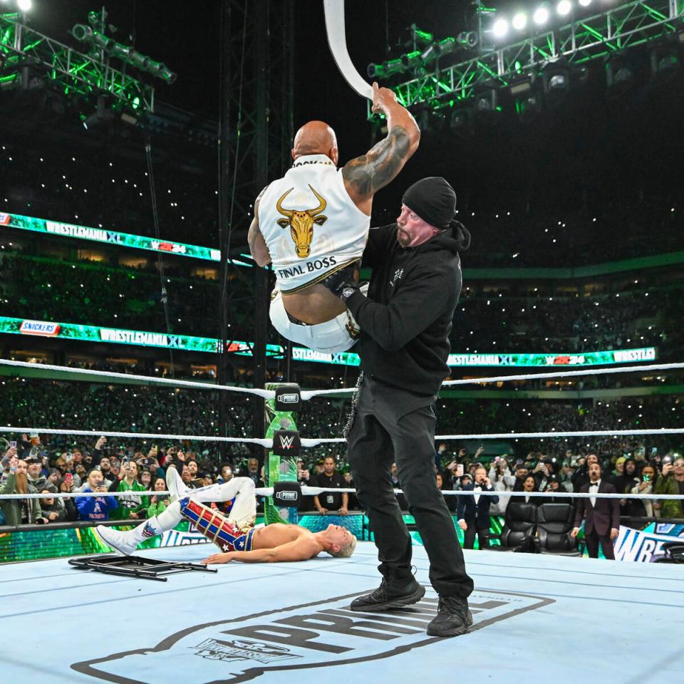 Undertaker took out one of his oldest career rivals to help Cody Rhodes seal victory