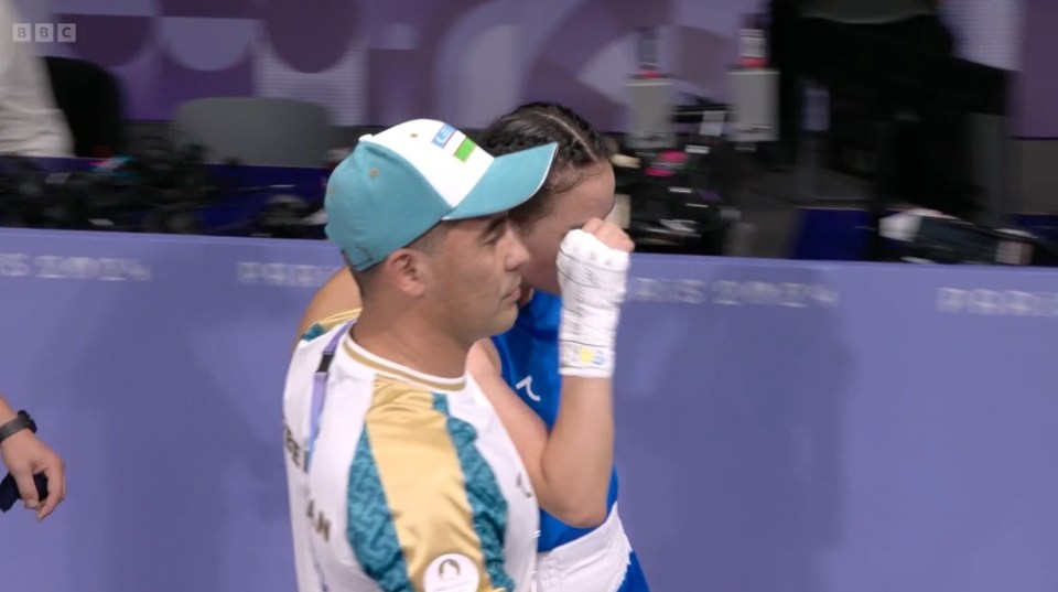 Turdibekova left the ring in tears