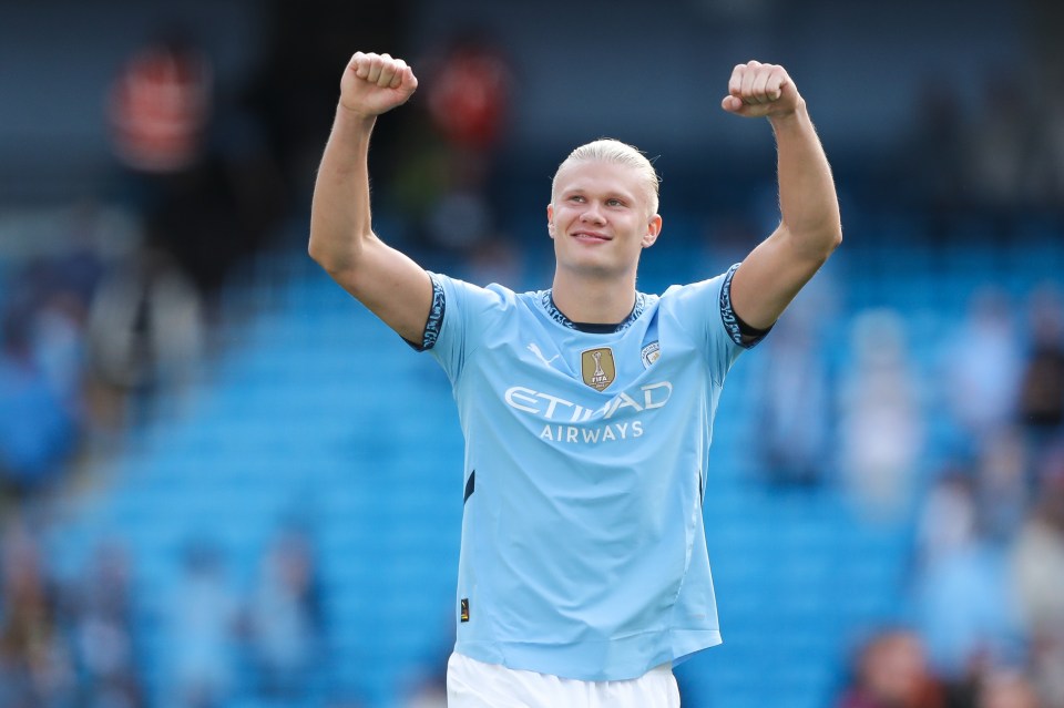 Haaland scored a hat-trick for Manchester City in a 4-1 win over Ipswich