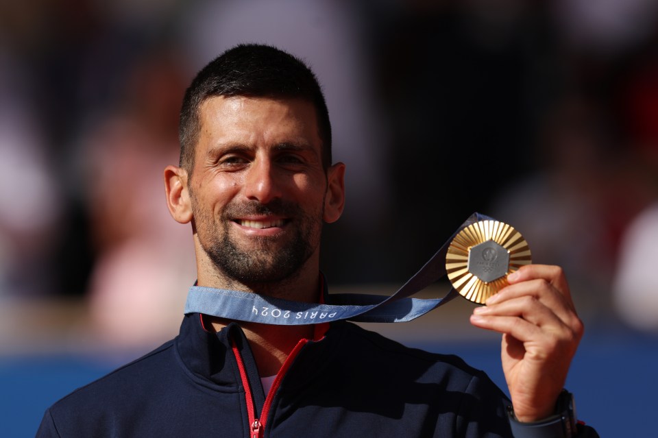 Djokovic won the first gold medal of his career