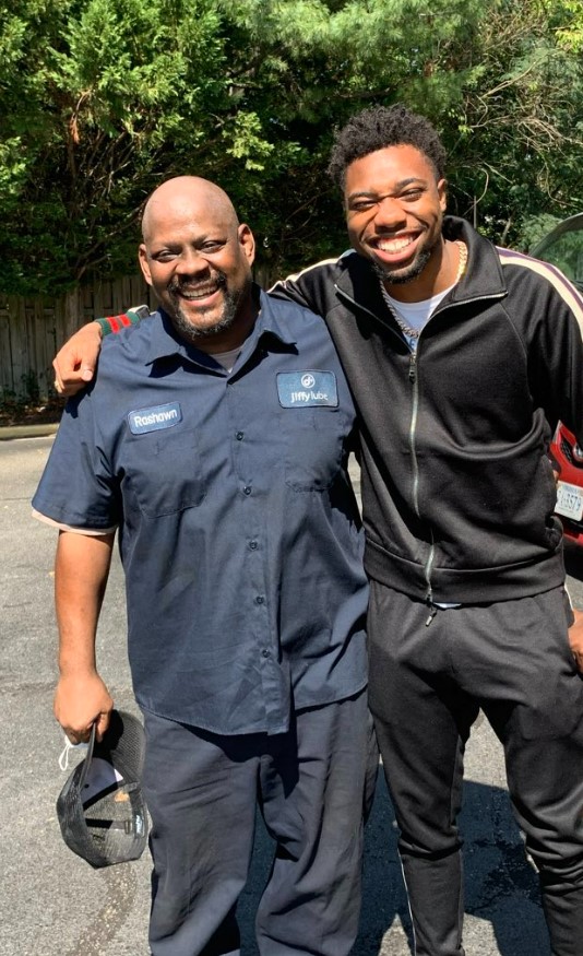 Lyles could be heard breaking down as he discussed his former mentor