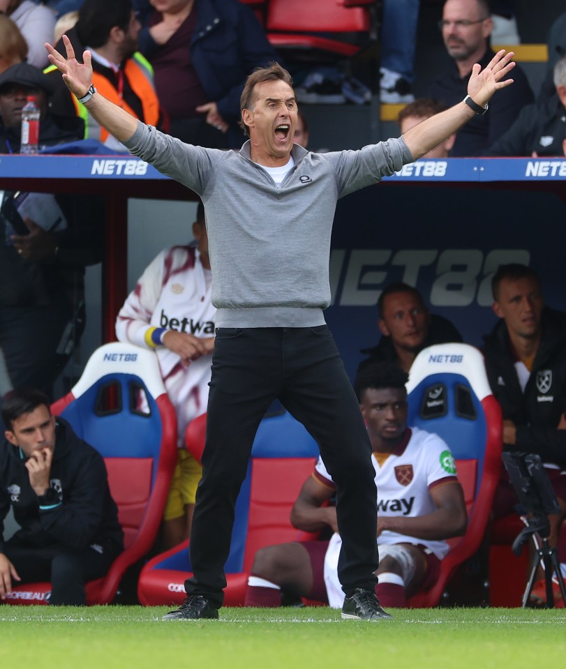 Lopetegui saw his West Ham side beat West Ham 2-0 thanks to goals from Tomas Soucek and Jarrod Bowen