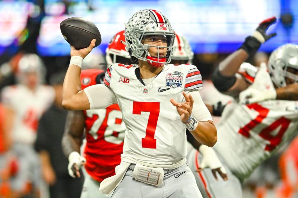 Stroud threw for 348 yards and 4 TDs in his final college game with Ohio State