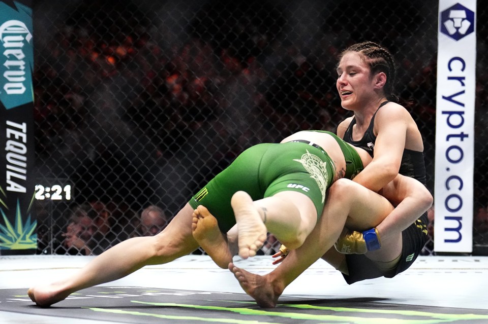 Grasso had no answer to Shevchenko's relentless wrestling attacks