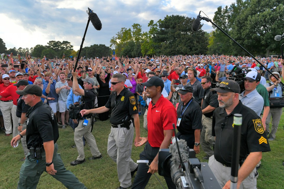 Only Woods is capable of creating a scene of this magnitude in golf