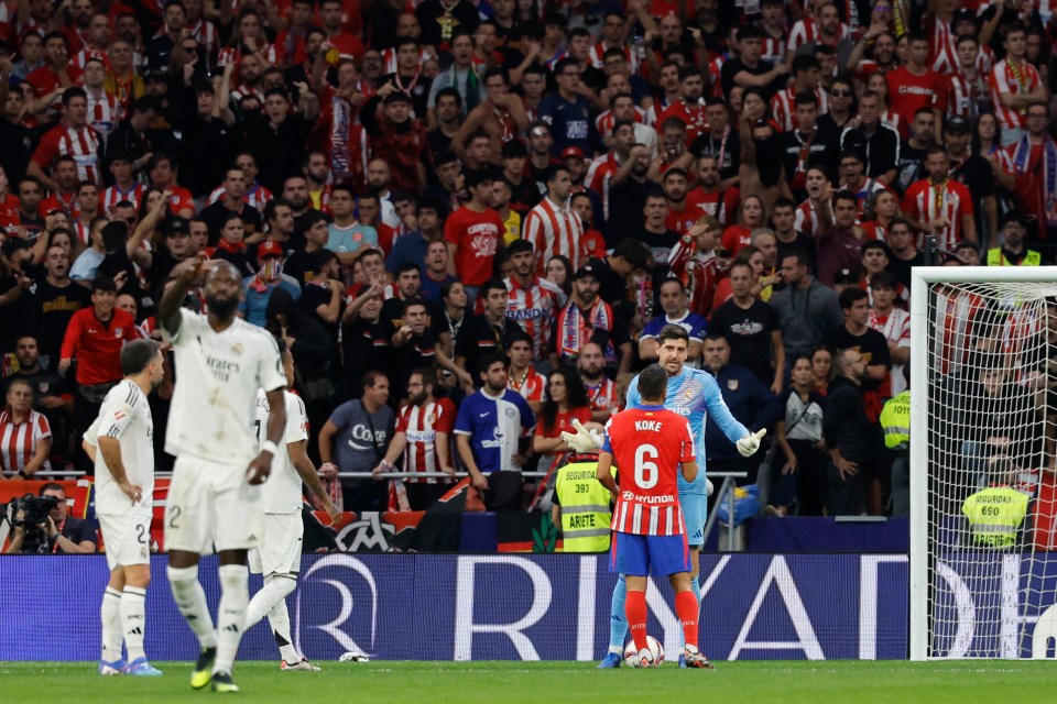 The match was suspended in an unprecedented incident