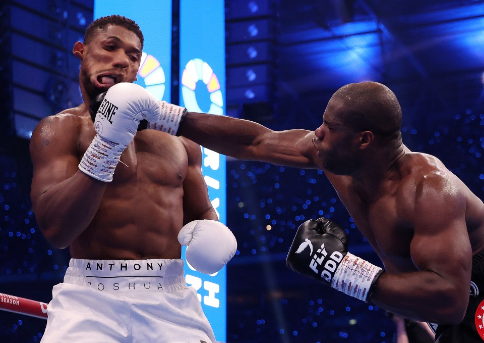 Joshua took a battering from Dubois despite being widely backed