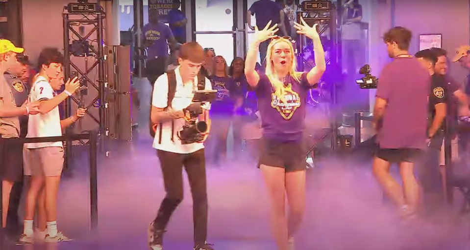 LSU put on a show after winning a first national title