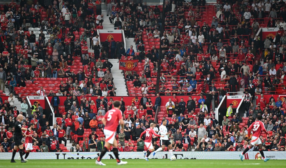 Many of the Old Trafford faithful decided they'd seen enough with plenty of time still to play