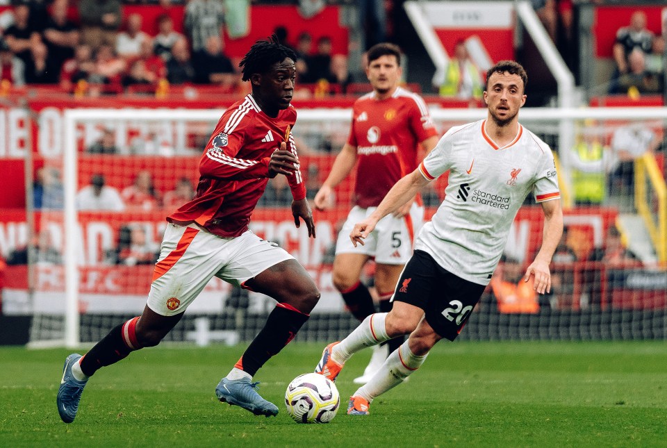 Mainoo was unable to stop Liverpool from beating United at Old Trafford on Sunday