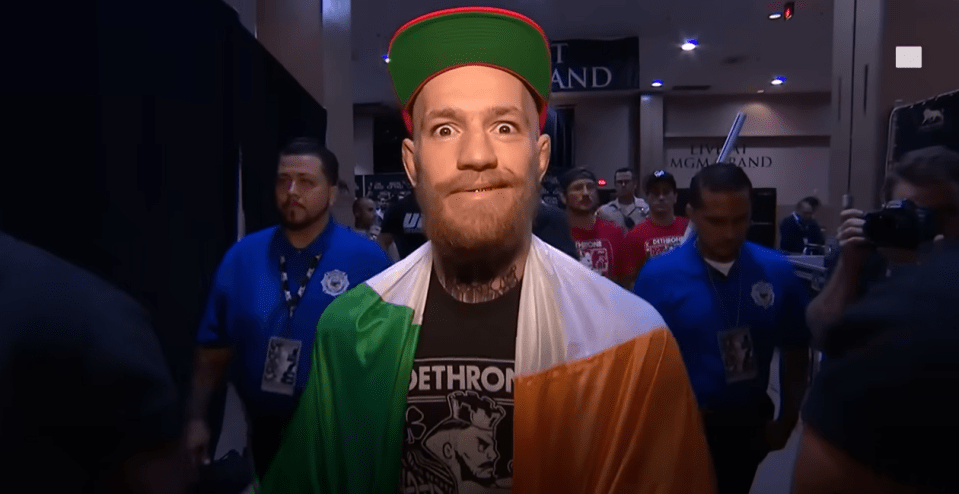 McGregor was full of confidence as he headed to the octagon
