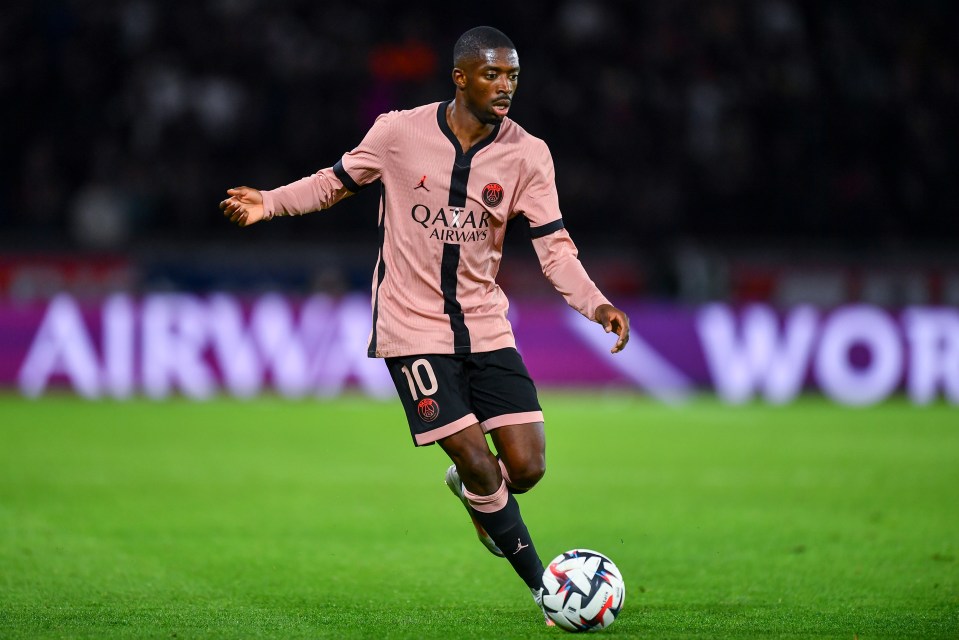 PSG are without Ousmane Dembele after a row with Luis Enrique saw him left behind