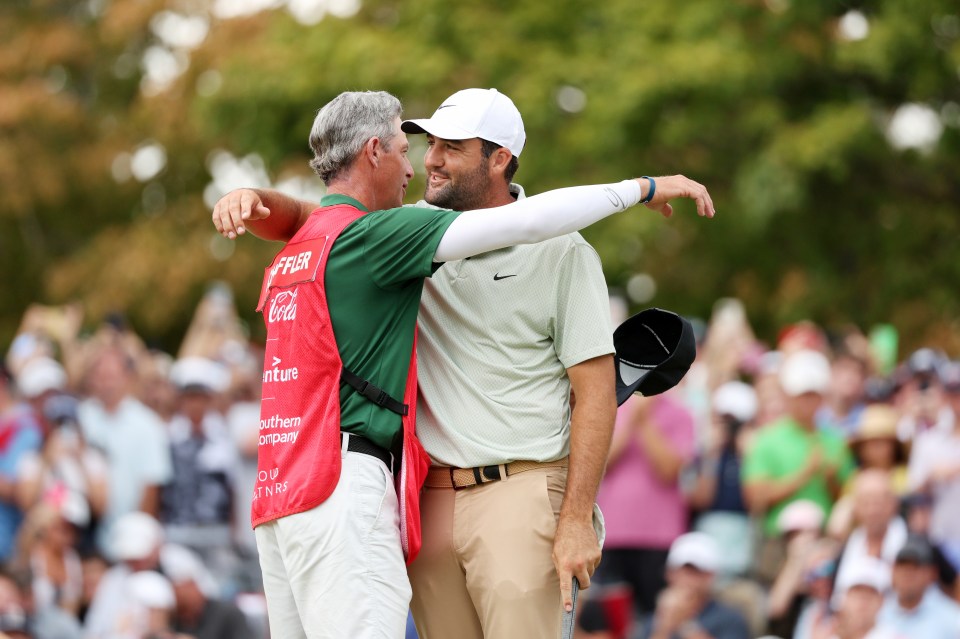 American golfer Scheffler and caddie Scott have enjoyed a stunning 2024 together