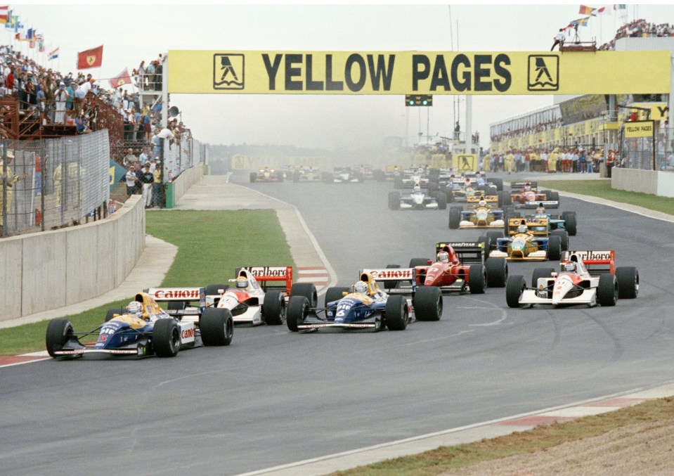 Blundell joined Senna on the podium in Kyalami - which hasn't held an F1 race since