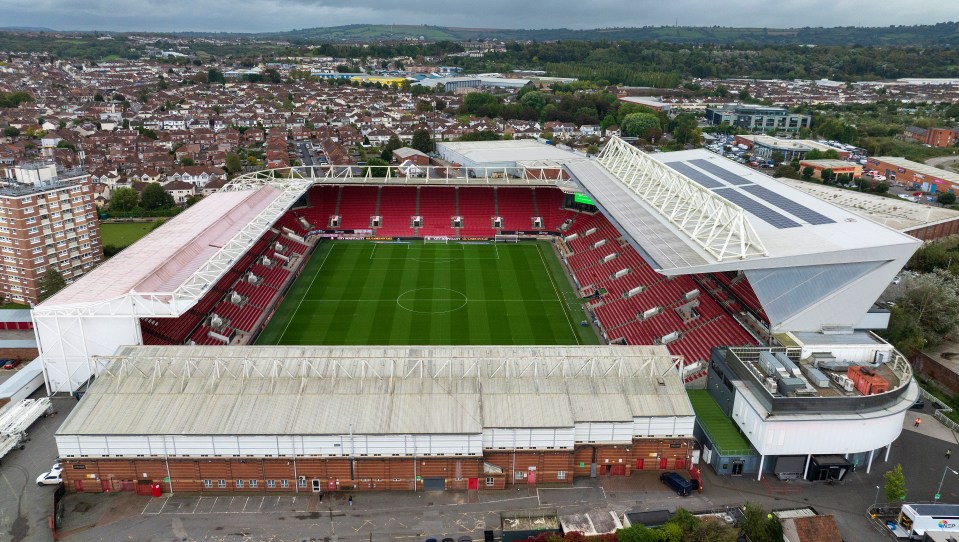 Bristol City has a capacity of 27,000
