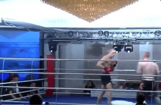 McGregor cornered his opponent at the end of round one