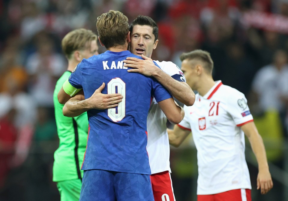 Kane and Lewandowski were the other two players Van Persie accepted defeat to