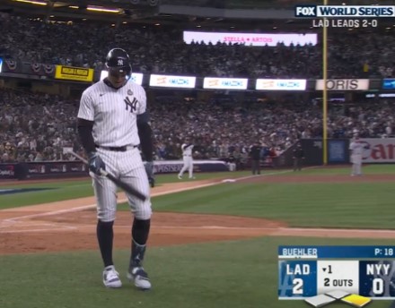 Judge is hitting .140 in the playoffs and has 20 strikeouts