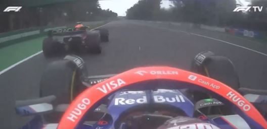 Lawson overtook Perez with ease