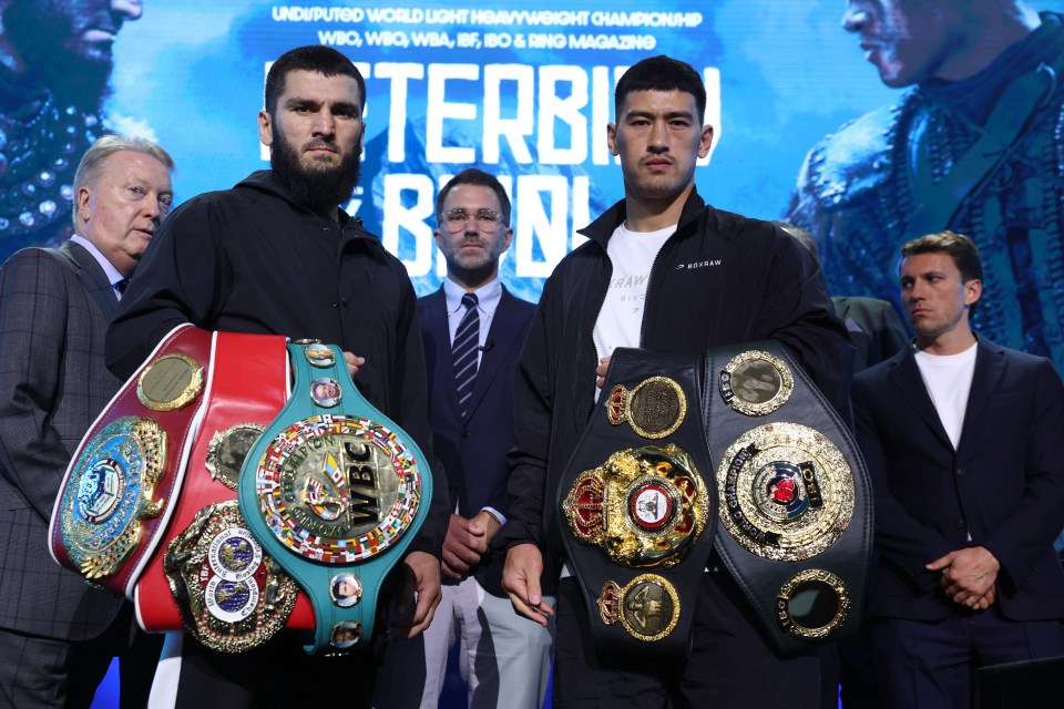 Beterbiev and Bivol touch gloves in a mouthwatering clash this weekend