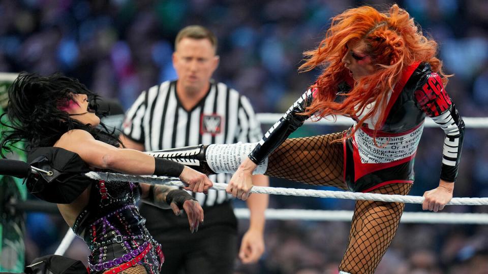 Lynch battled Rhea Ripley at WrestleMania before feuding with Liv Morgan