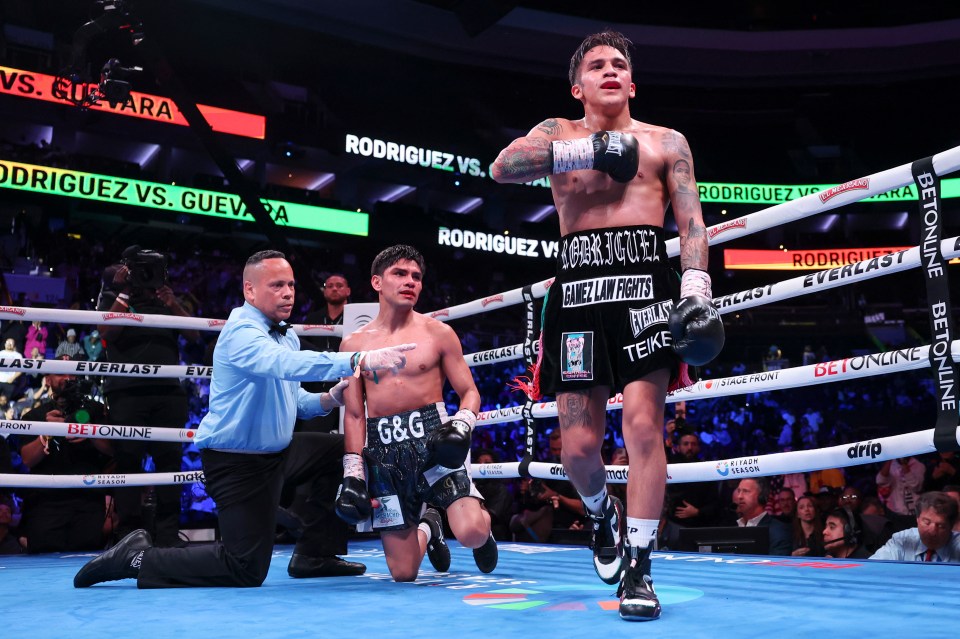 The contest was waved off after Rodriguez's second frightening knockdown