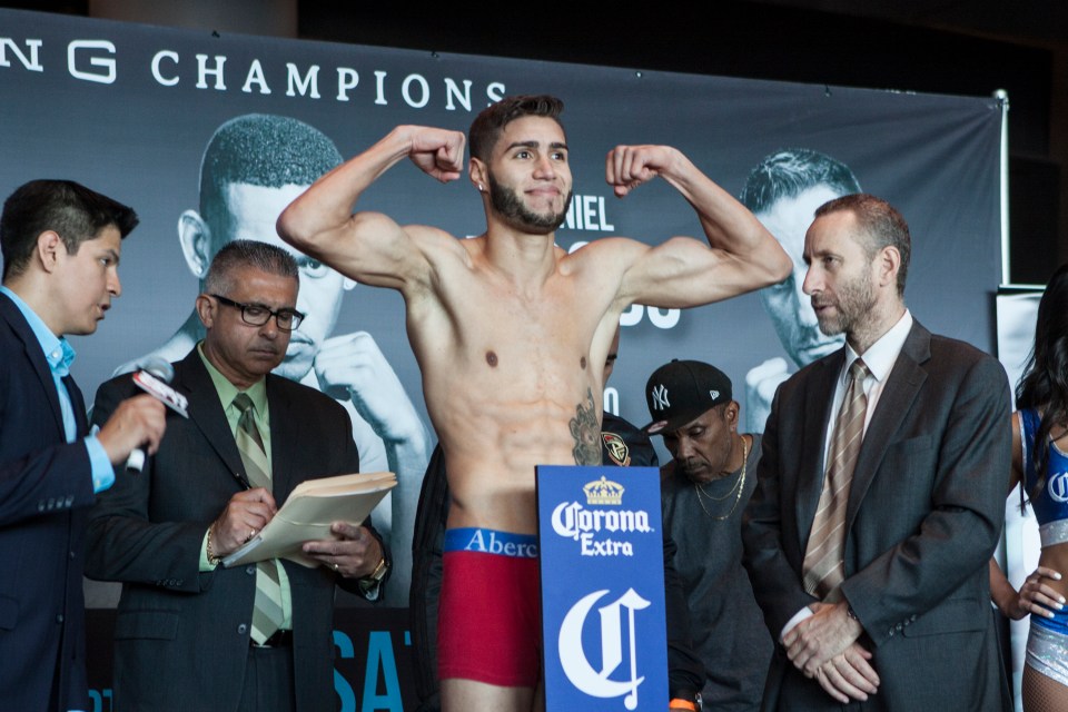 BROOKLYN, NY - JULY 31:  MANDATORY CREDIT Bill Tompkins/Getty Images Prichard Colon weighs in on July 31, 2015 at Barclay Center in Brooklyn. (Photo by Bill Tompkins/Getty Images)